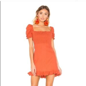 Privacy please size M! Burnt orange dress. Perfect for fall